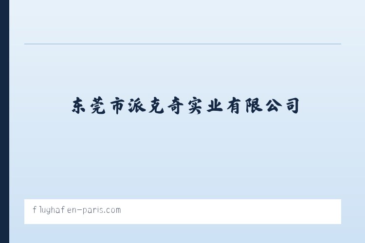 东莞市派克奇实业有限公司 列表图